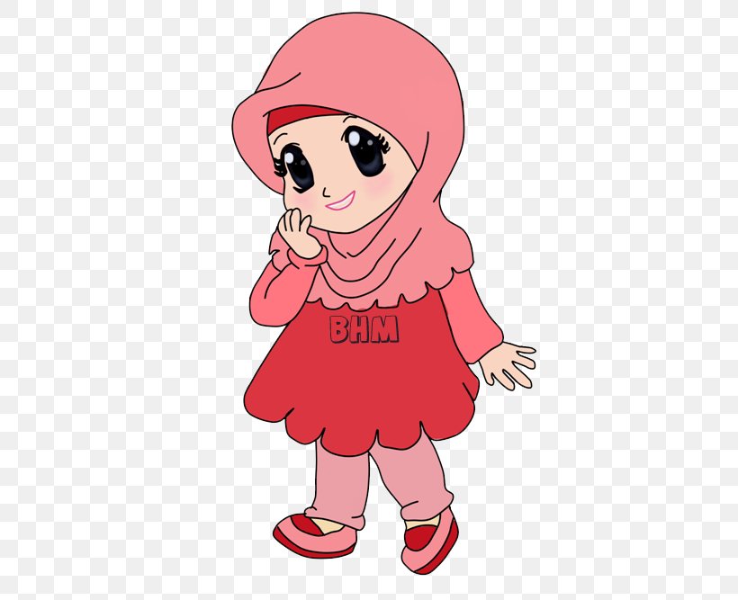 Doodle Muslim Woman Islam, PNG, 500x667px, Watercolor, Cartoon, Flower, Frame, Heart Download Free