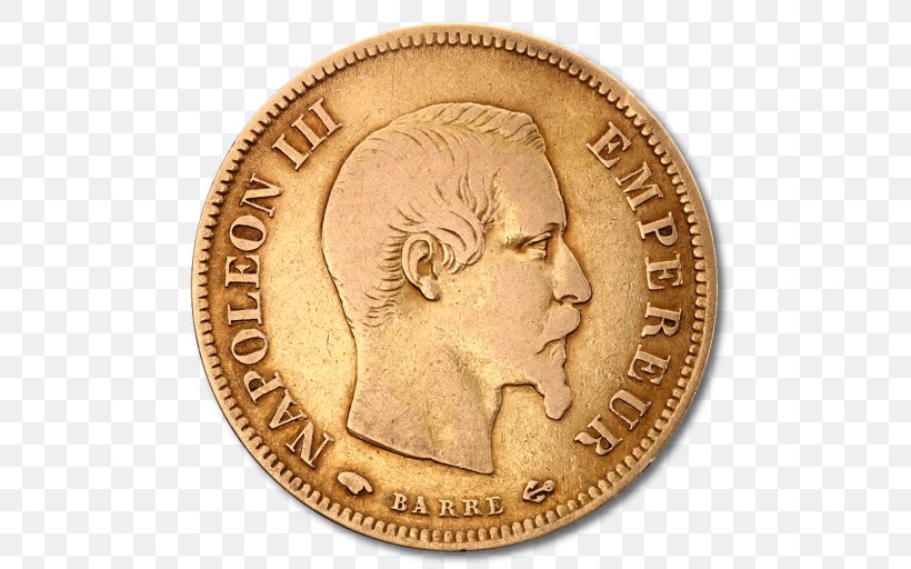 Gold Coin Gold Coin France French Franc, PNG, 511x512px, Coin, Bronze Medal, Cape Verdean Escudo, Copper, Currency Download Free