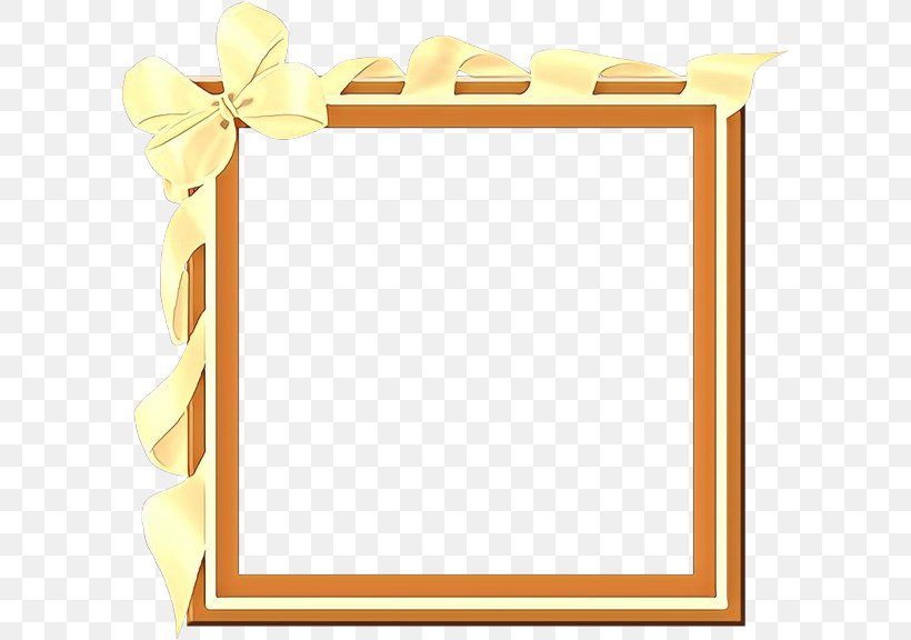 Picture Frame, PNG, 600x576px, Cartoon, Picture Frame, Rectangle, Yellow Download Free