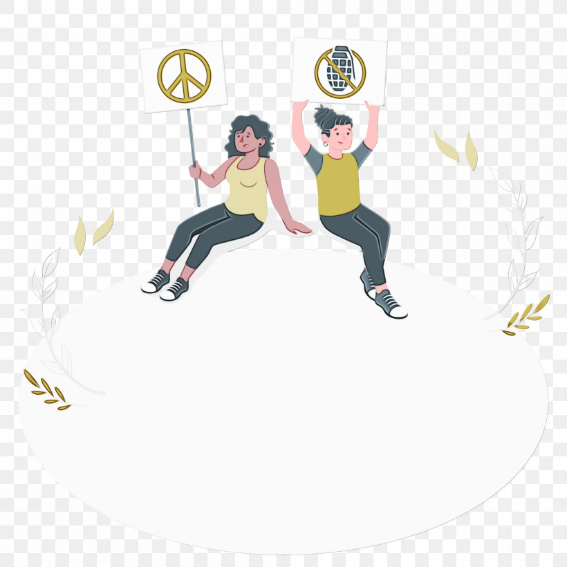 Sports Equipment Peace Symbols Campaign For Nuclear Disarmament Character Cartoon, PNG, 2000x2000px, Make Peace Not War, Arm Cortexm, Campaign For Nuclear Disarmament, Cartoon, Character Download Free
