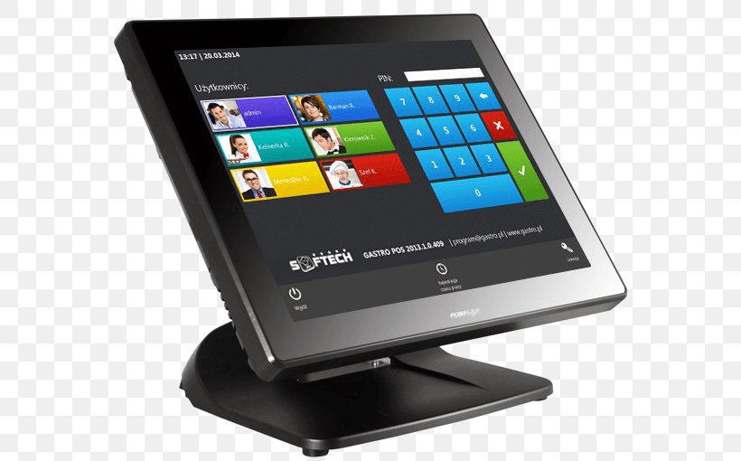 Touchscreen Point Of Sale Computer Terminal Computer Software, PNG, 600x510px, Touchscreen, Blagajna, Cash Register, Computer, Computer Hardware Download Free