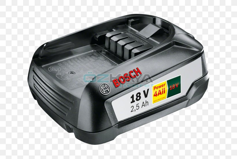 Electric Battery Ampere Hour Robert Bosch GmbH Lithium-ion Battery, PNG, 630x552px, Electric Battery, Ampere Hour, Battery Charger, Battery Pack, Bosch Download Free