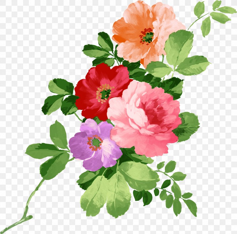 Watercolour Flowers Watercolor Painting, PNG, 2634x2607px, Watercolour Flowers, Annual Plant, Art, Blossom, Cut Flowers Download Free