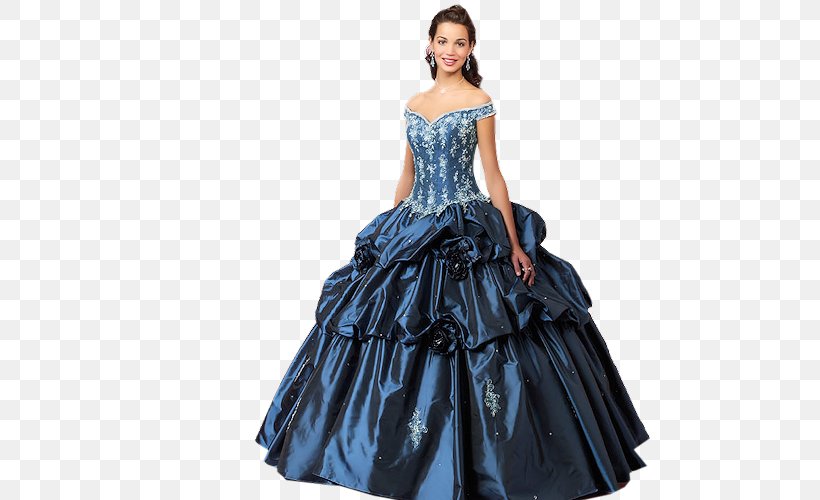 Dress Evening Gown Ball Gown Formal Wear, PNG, 500x500px, Dress, Ball Gown, Blue, Bridal Party Dress, Clothing Download Free