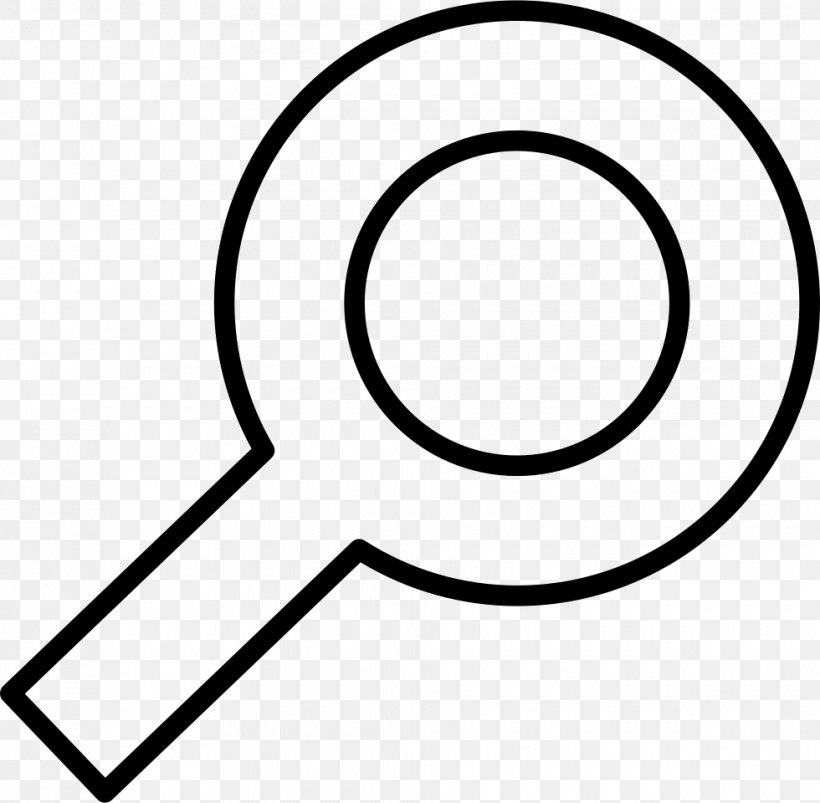 Magnifying Glass Download, PNG, 980x960px, Magnifying Glass, Area, Black, Black And White, Glass Download Free