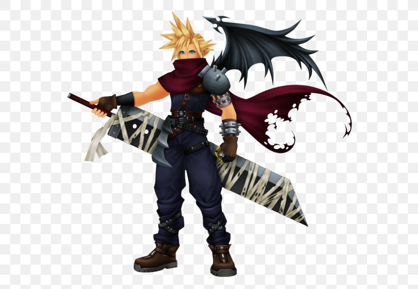 Kingdom Hearts Coded Crisis Core: Final Fantasy VII Cloud Strife, PNG, 600x568px, Kingdom Hearts Coded, Action Figure, Cloud Strife, Costume, Crisis Core Final Fantasy Vii Download Free