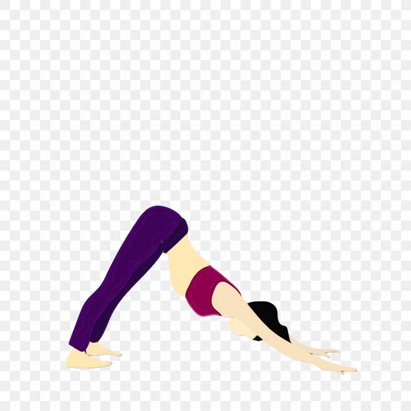 Yoga Sportswear Purple Stretching, PNG, 1440x1440px, Watercolor, Kellogg Brown Root Llc, Paint, Purple, Sportswear Download Free