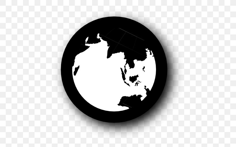 Globe Earth, PNG, 512x512px, 2d Computer Graphics, Globe, Black And White, Earth, Monochrome Download Free