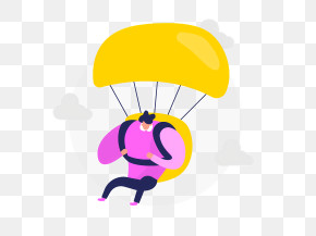 Icon - Person With Parachute PNG