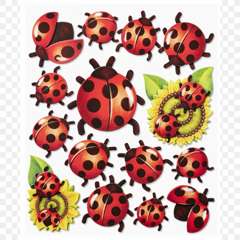 Ladybird Beetle 3 D Sticker Big, Dinosaurs 3D Sticker XXL Wall Decal, PNG, 1000x1000px, Ladybird Beetle, Animal, Centimeter, Dostawa, Insect Download Free