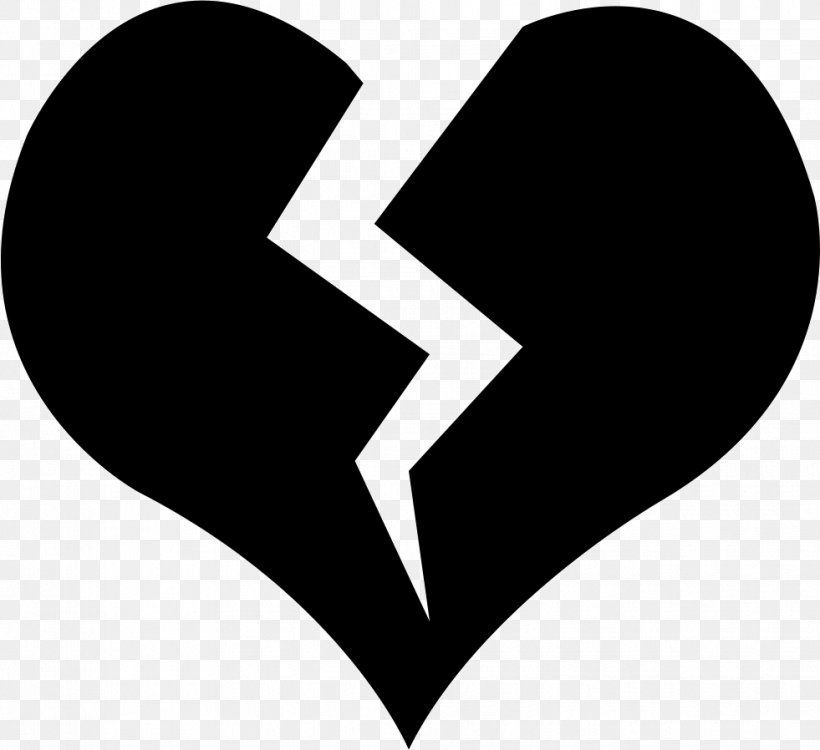 Broken Heart Image Vector Graphics, PNG, 981x898px, Broken Heart, Blackandwhite, Emotion, Heart, Logo Download Free