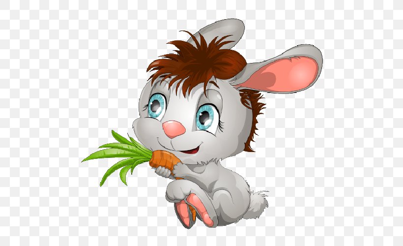 Easter Bunny Hare Rabbit Clip Art, PNG, 500x500px, Easter Bunny, Art, Big Cats, Carnivoran, Cartoon Download Free