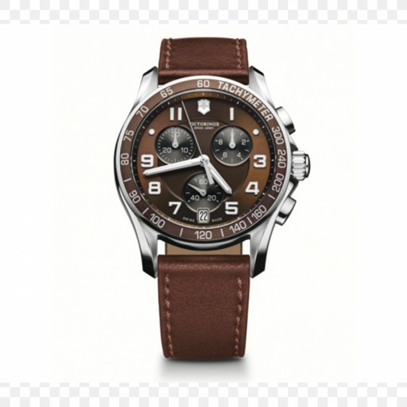 Victorinox India Private Limited Watch Victorinox Chrono Classic XLS Pilgrim Aidin, PNG, 1000x1000px, Victorinox, Brand, Brown, Chronograph, Movement Download Free