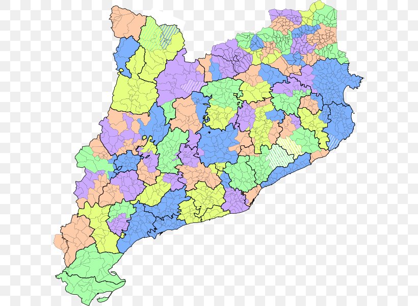 Principality Of Catalonia Comarca Comarques Naturals De Catalunya Map, PNG, 611x600px, Catalonia, Area, Blank Map, Cartography, Catalan Countries Download Free