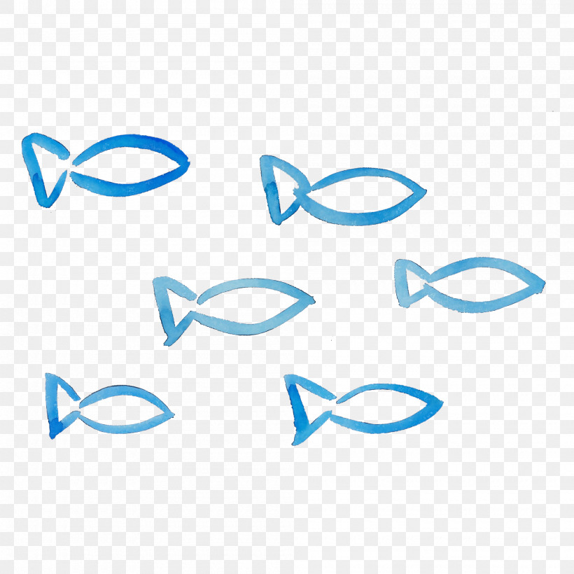 Blue Text Line Font Logo, PNG, 2000x2000px, Watercolor Fish, Blue, Circle, Electric Blue, Line Download Free