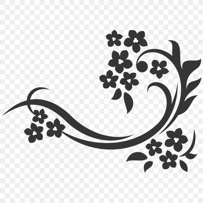 Flower Floral Design Pattern, PNG, 1201x1201px, Flower, Art, Art Deco, Black And White, Branch Download Free