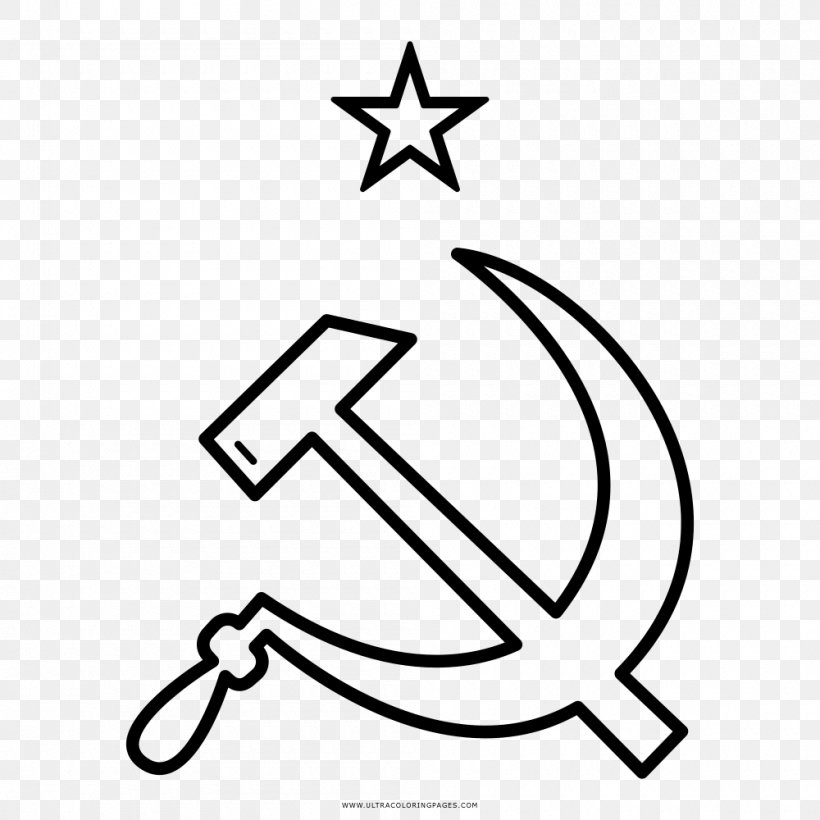 Hammer And Sickle Royalty-free Clip Art, PNG, 1000x1000px, Hammer And Sickle, Area, Black And White, Coloring Book, Diagram Download Free