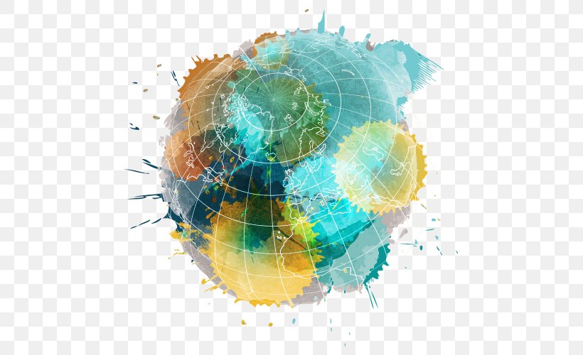 Vector Graphics World Business Earth Globe, PNG, 500x500px, World, Aqua, Business, Earth, Globe Download Free
