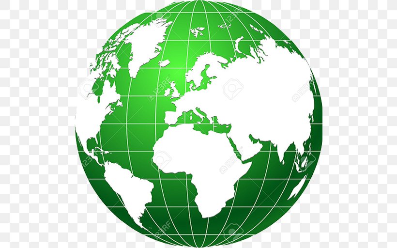Globe Vector Graphics Royalty-free Clip Art World, PNG, 512x512px, Globe, Earth, Green, Interior Design, Map Download Free