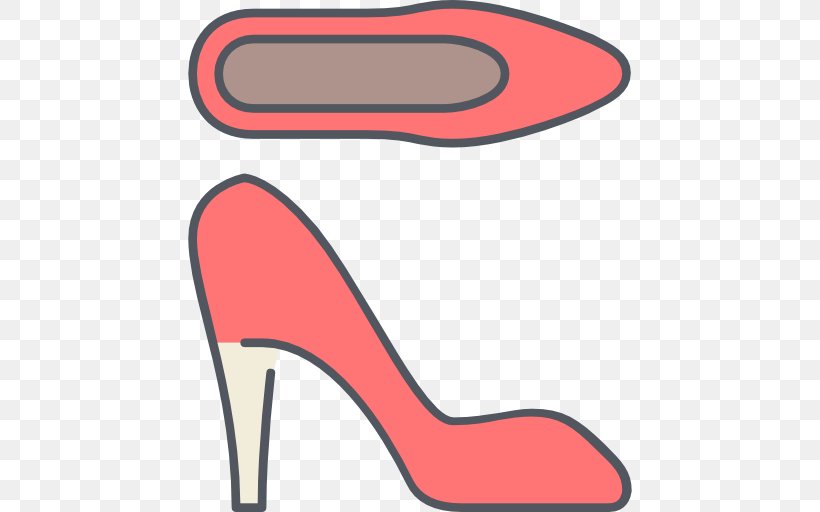 High-heeled Shoe Footwear Clip Art, PNG, 512x512px, Highheeled Shoe, Area, Fashion, Footwear, Heel Download Free