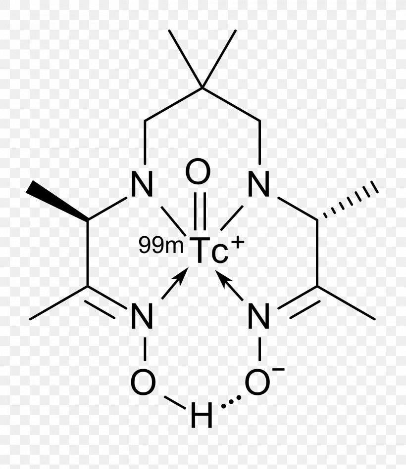 Technetium (99mTc) Exametazime Technetium-99m Ceretec, PNG, 1920x2223px, Technetium 99mtc Exametazime, Amine, Area, Black And White, Ceretec Download Free