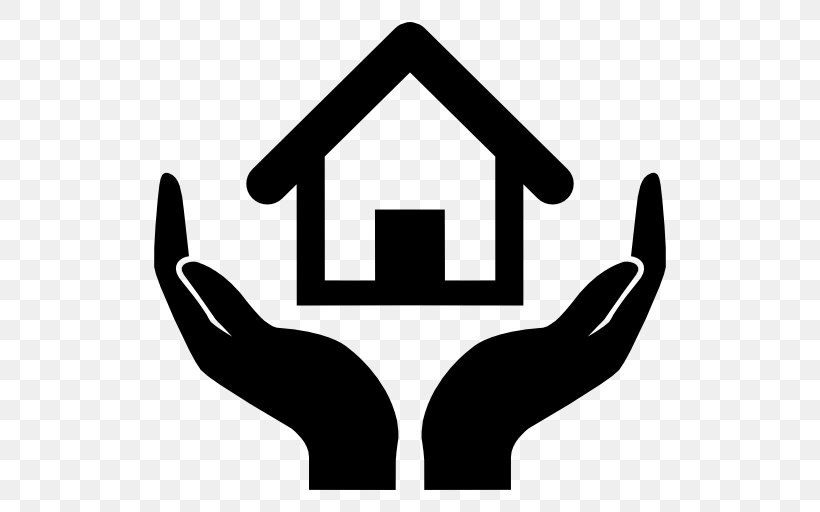 House Home Insurance, PNG, 512x512px, House, Black And White, Building, Finger, Hand Download Free