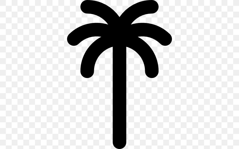 Blackandwhite Plant Symbol, PNG, 512x512px, Icon Design, Blackandwhite, Palm Tree, Palm Trees, Plant Download Free