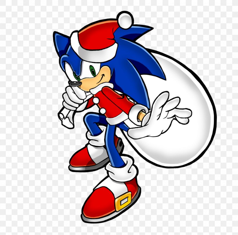 Santa Claus Christmas Santa Suit Sonic The Hedgehog Knuckles The Echidna, PNG, 900x888px, Santa Claus, Adventures Of Sonic The Hedgehog, Art, Artwork, Christmas Download Free