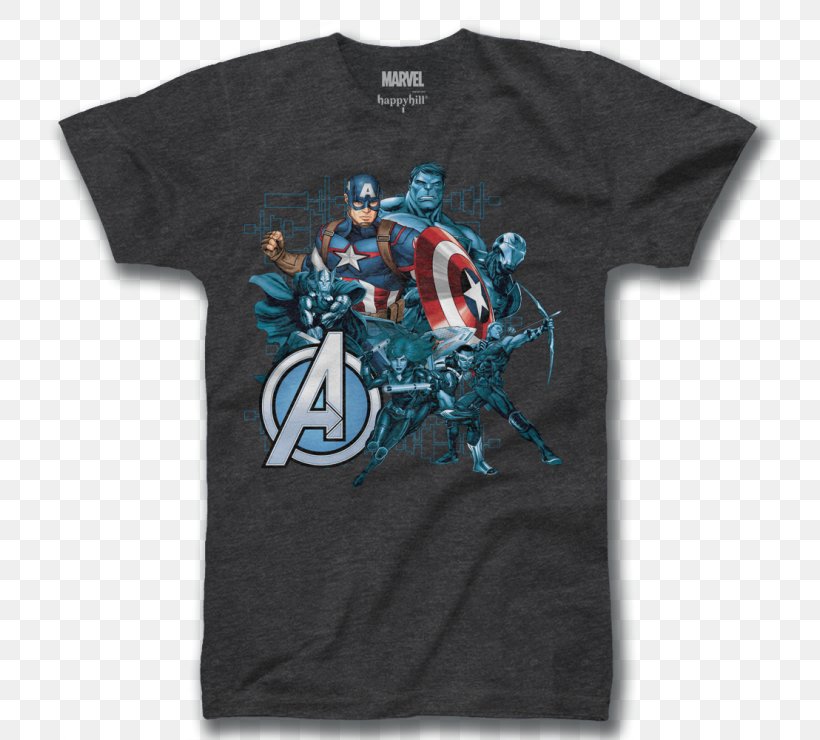 T-shirt Black Panther Iron Man Marvel Comics Avengers, PNG, 800x740px ...