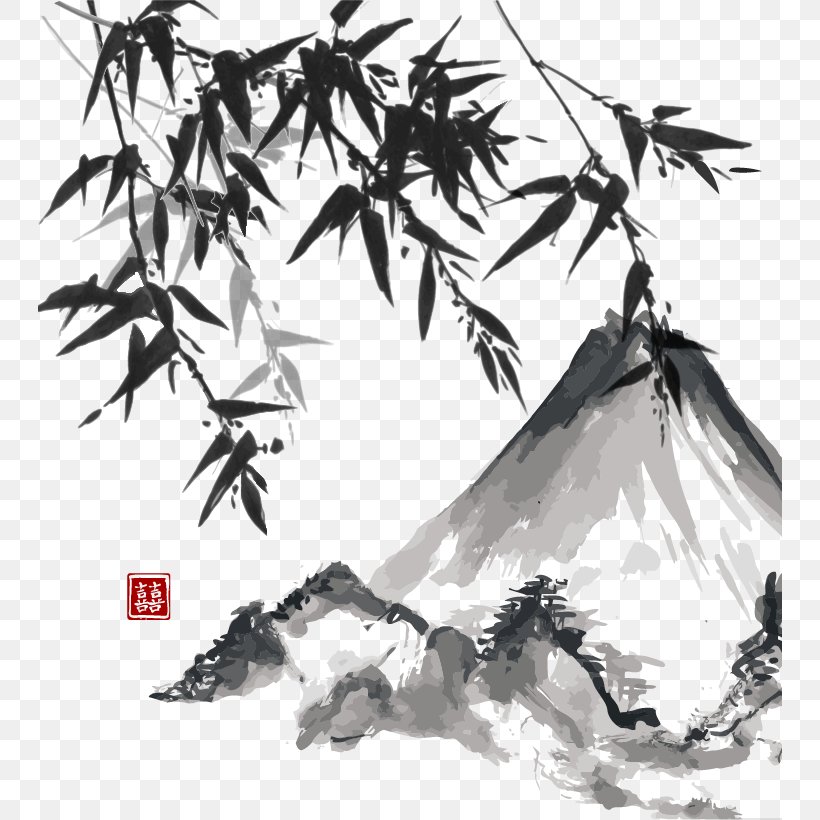 Japanese Painting Ink Wash Painting Japanese Art, PNG, 744x820px, Japan, Art, Artwork, Black And White, Branch Download Free
