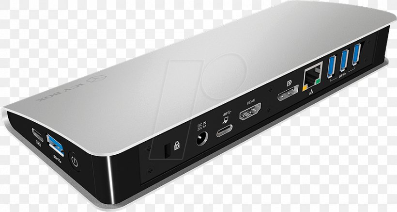 Laptop ICY BOX Type-c Usb Docking Station USB-C Hard Drives, PNG, 880x470px, Laptop, Adapter, Computer Component, Docking Station, Electronic Device Download Free