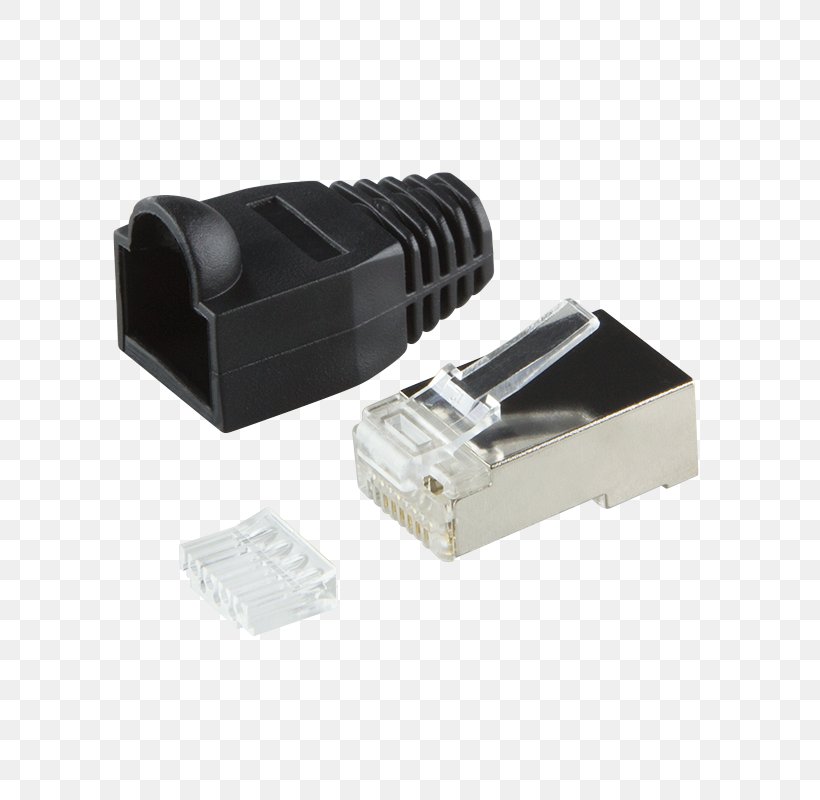 Category 6 Cable Electrical Connector Twisted Pair Modular Connector Registered Jack, PNG, 800x800px, Category 6 Cable, Adapter, Category 5 Cable, Class F Cable, Crimp Download Free