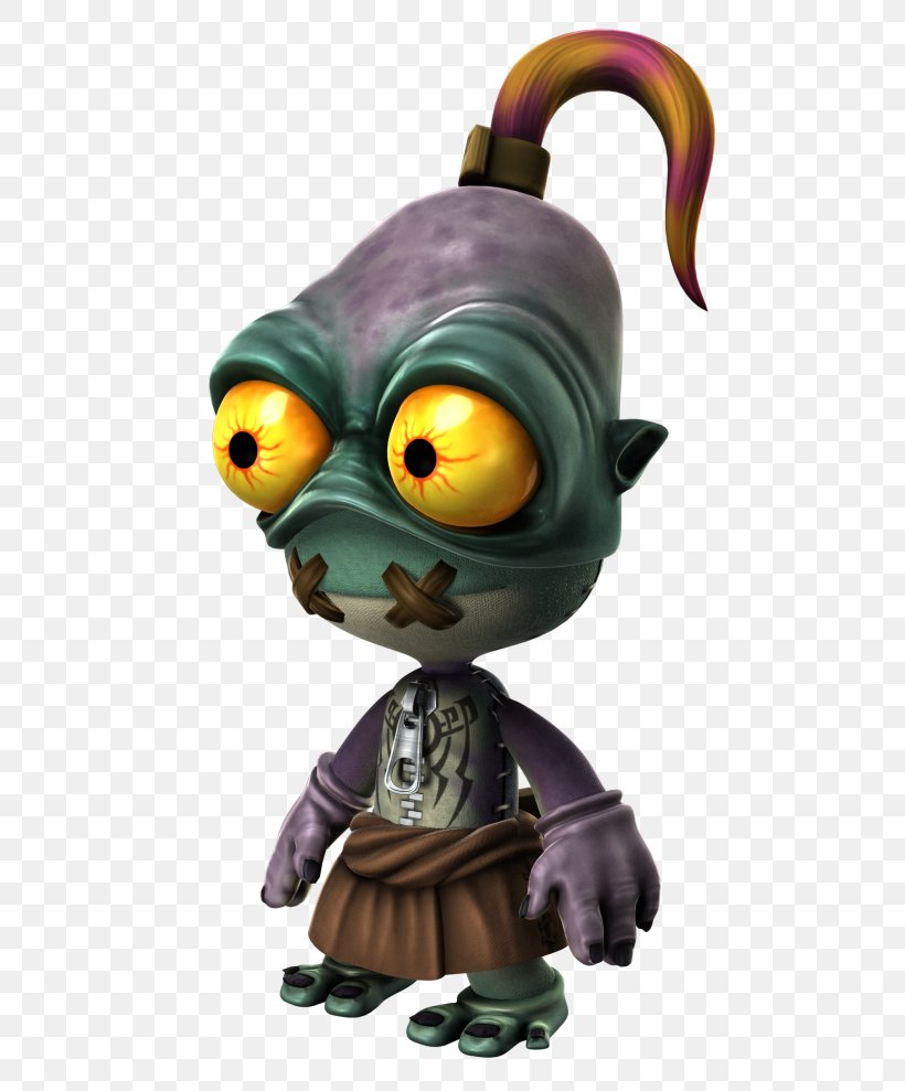 Oddworld: Abe's Oddysee LittleBigPlanet Oddworld: Abe's Exoddus Oddworld: New 'n' Tasty! PlayStation, PNG, 562x989px, Littlebigplanet, Abe, Downloadable Content, Fictional Character, Figurine Download Free