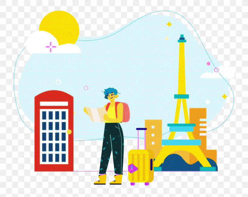 Paris Travel, PNG, 2499x1982px, Paris, Behavior, Cartoon, Geometry, Human Download Free