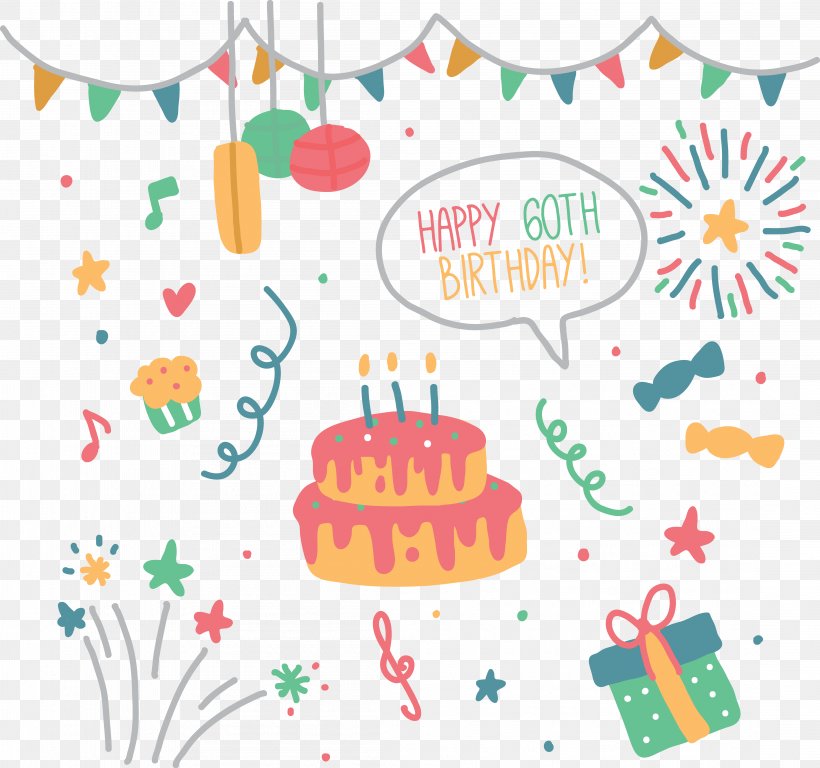 Celebrate Birthday Cards With Colorful Cake Stars, PNG, 4417x4139px, Birthday Cake, Artwork, Balloon, Birthday, Cake Download Free