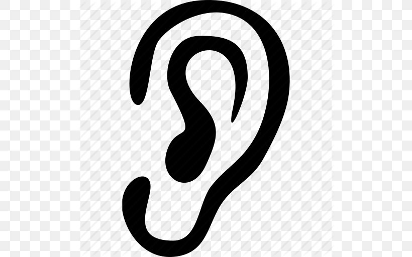 Hearing Face, PNG, 512x512px, Ear, Black And White, Brand, Face, Hearing Download Free