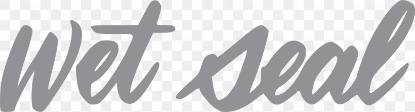 Logo Wet Seal Design Font Brand, PNG, 2400x649px, Logo, Black And White, Brand, Calligraphy, Computer Download Free