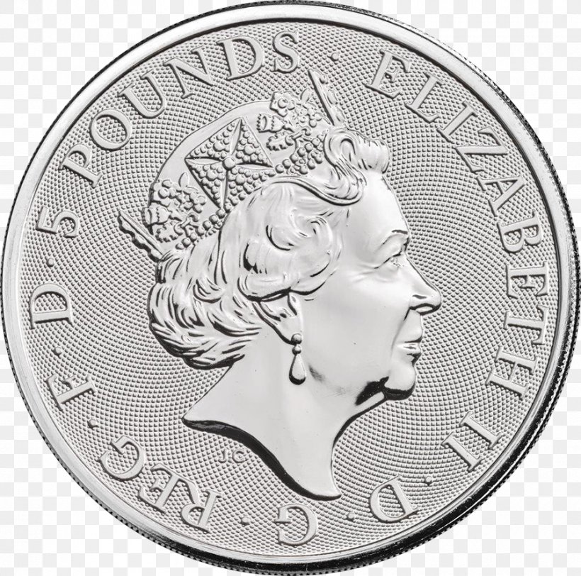 Royal Mint The Queen's Beasts Bullion Coin Silver Coin, PNG, 900x892px, Royal Mint, Apmex, Black And White, Bullion, Bullion Coin Download Free