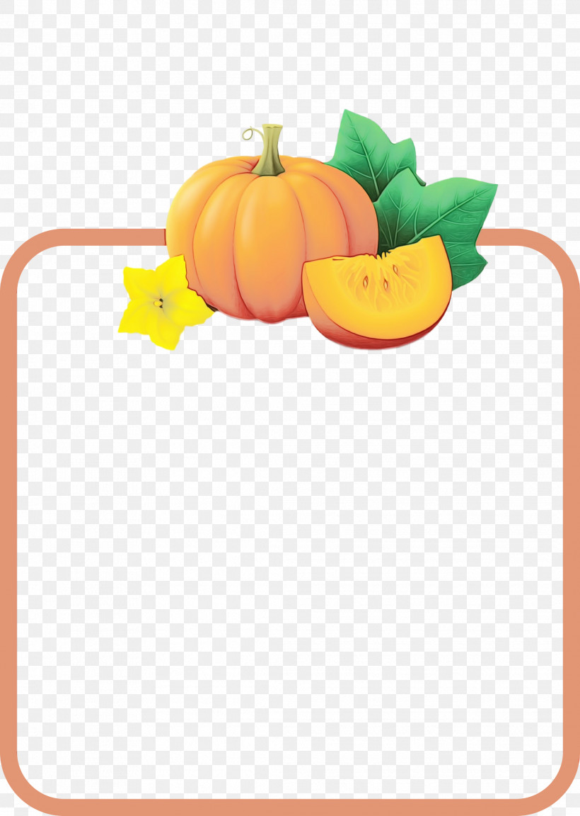 Squash Winter Squash Calabaza Vegetable Yellow, PNG, 2133x2999px, Thanksgiving Frame, Calabaza, Flower, Fruit, Paint Download Free