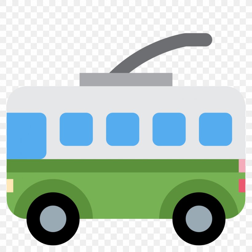 Trolleybus Tram Emoji Transport, PNG, 1024x1024px, Trolleybus, Brand, Bus, Bus Stop, Emoji Download Free