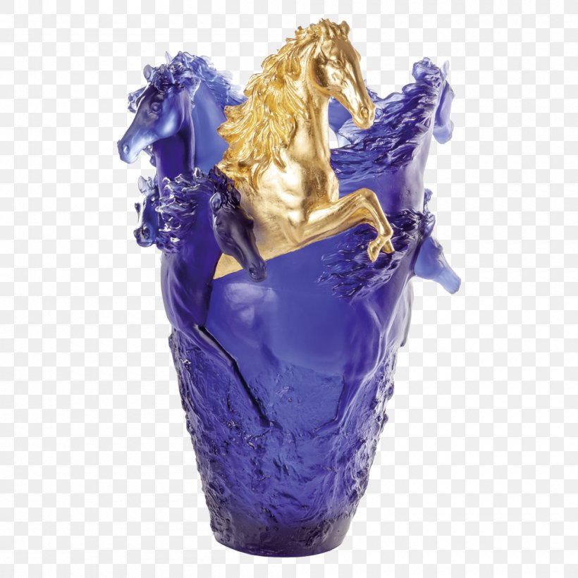 Vase Horse Harrods Daum Glass, PNG, 1000x1000px, Vase, Art, Blue, Cavalcade, Cobalt Blue Download Free