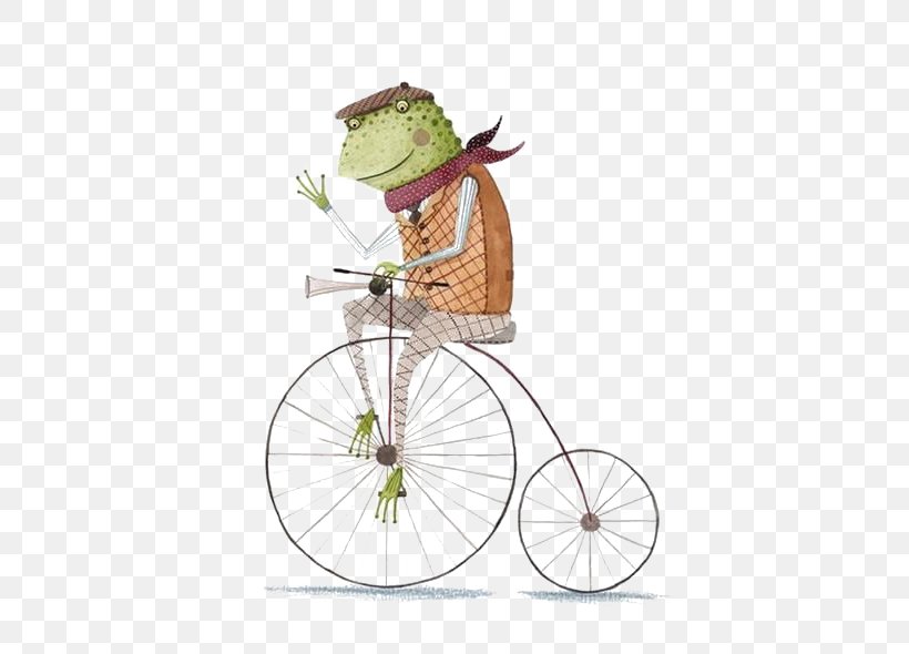 Frog Bicycle Wheel Drawing Illustration, PNG, 481x590px, Frog, Art, Bicycle, Bicycle Accessory, Bicycle Basket Download Free
