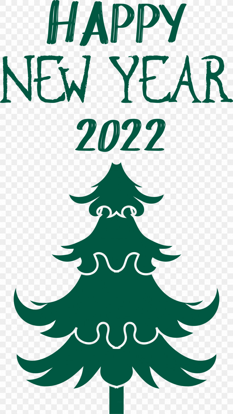 Happy New Year 2022 2022 New Year 2022, PNG, 1691x3000px, Christmas Tree, Christmas Day, Flower, Leaf, Line Download Free