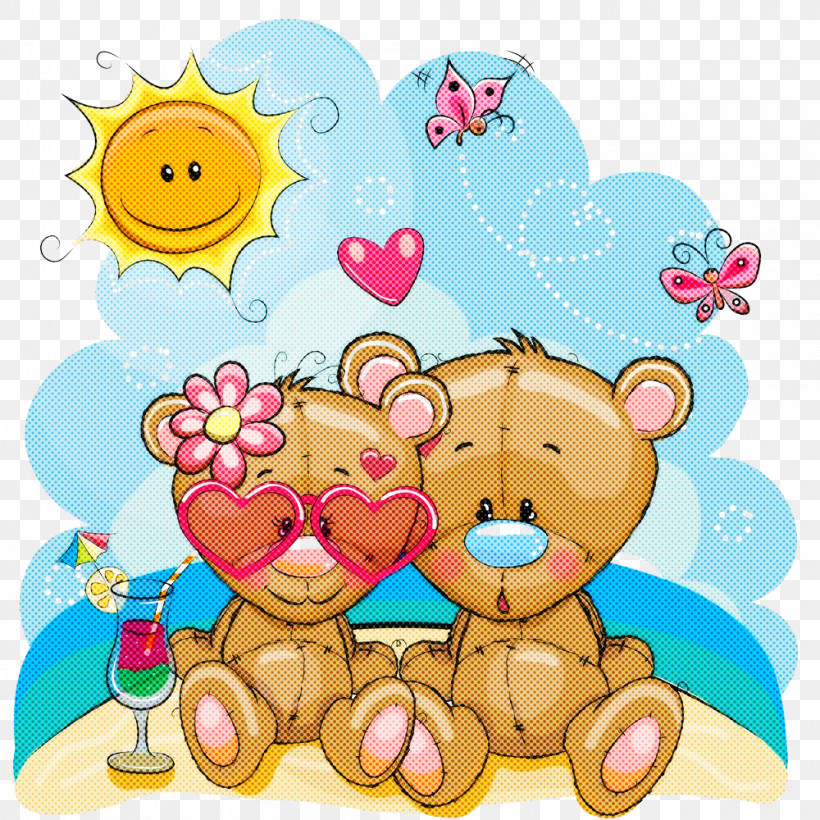 Teddy Bear, PNG, 1000x1000px, Cartoon, Animal Figure, Teddy Bear, Toy Download Free