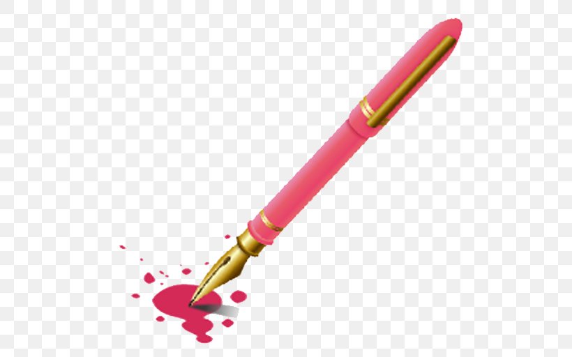 Ballpoint Pen Pink M, PNG, 512x512px, Ballpoint Pen, Ball Pen, Magenta, Office Supplies, Pen Download Free