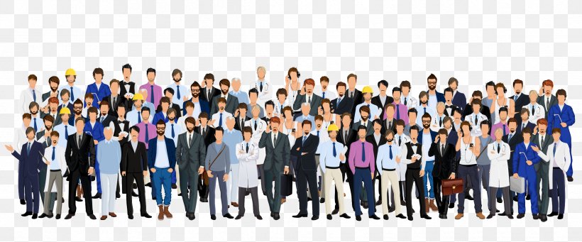 Stock Illustration Royalty-free Crowd Illustration, PNG, 2429x1011px, Royaltyfree, Business, Communication, Community, Crowd Download Free