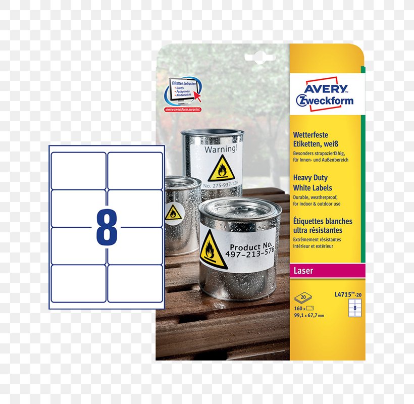 Label Paper Avery Dennison Laser, PNG, 800x800px, Label, Adhesive Label, Avery Dennison, Avery Zweckform, Brand Download Free