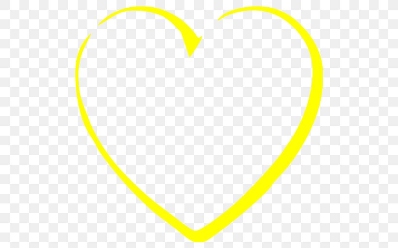 Line Angle Point Yellow Heart, PNG, 512x512px, Point, Area, Heart, Symmetry, Text Download Free