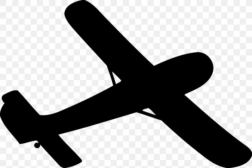 Airplane Clip Art, PNG, 1000x666px, Airplane, Air Travel, Aircraft, Black And White, Glider Download Free