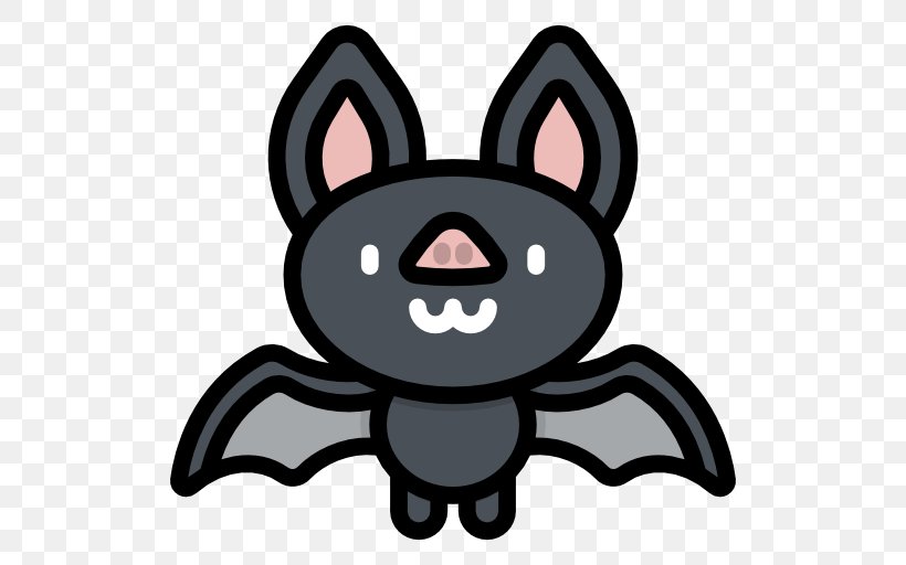 Bat Clip Art, PNG, 512x512px, Bat, Black, Carnivoran, Cartoon, Cat Like Mammal Download Free